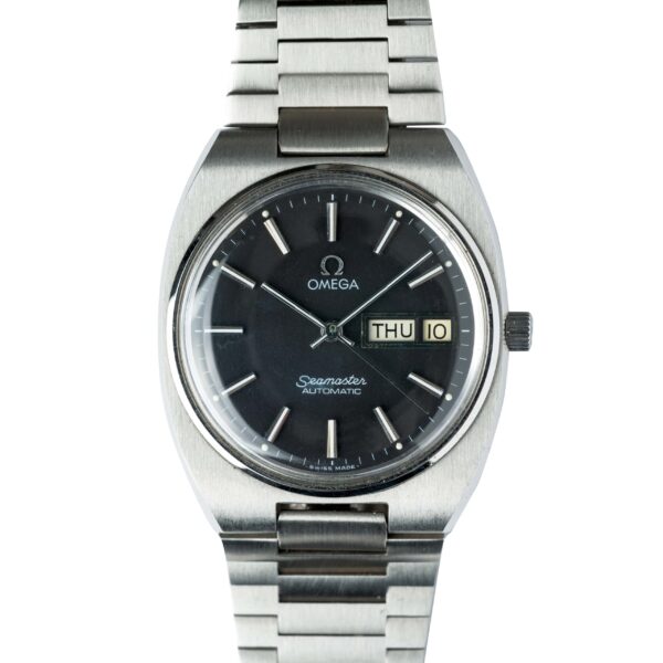 vintage Omega Seamaster 166.0216 black dial watch