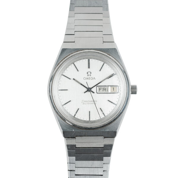 vintage omega 1660215 steel day date watch