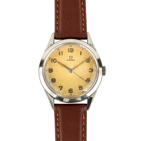 vintage omega 2608-5 watch from 1951 with spider lugs