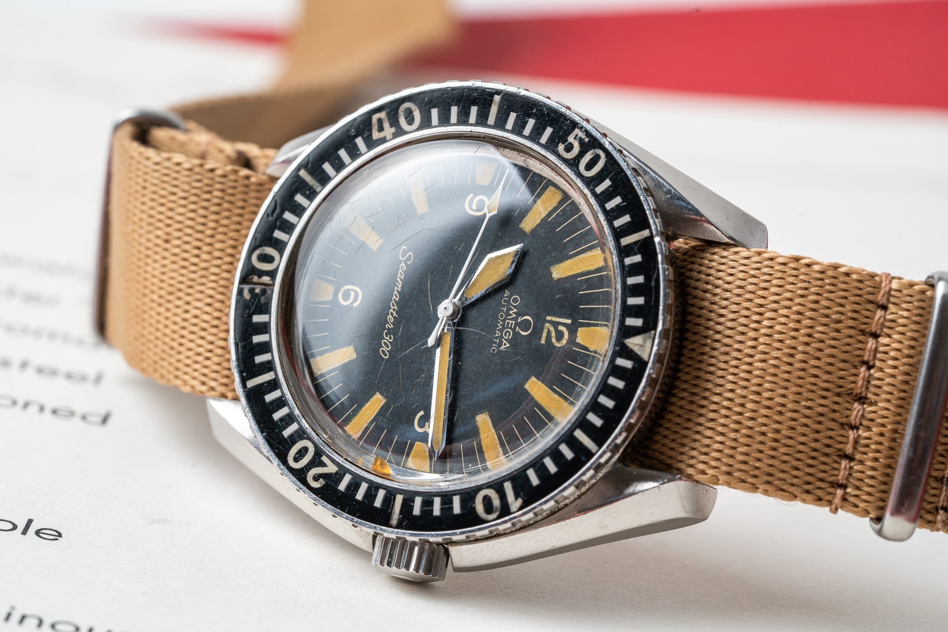 Vintage Omega Seamaster watch dial 165.024 1968