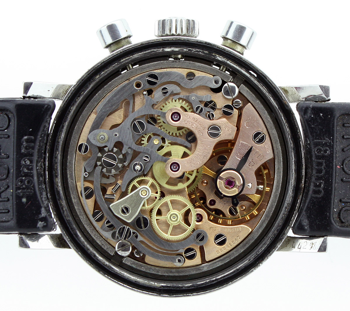 rxvi0516m Omega Seamaster 321 chronograph reverse panda 145.005-67 movement