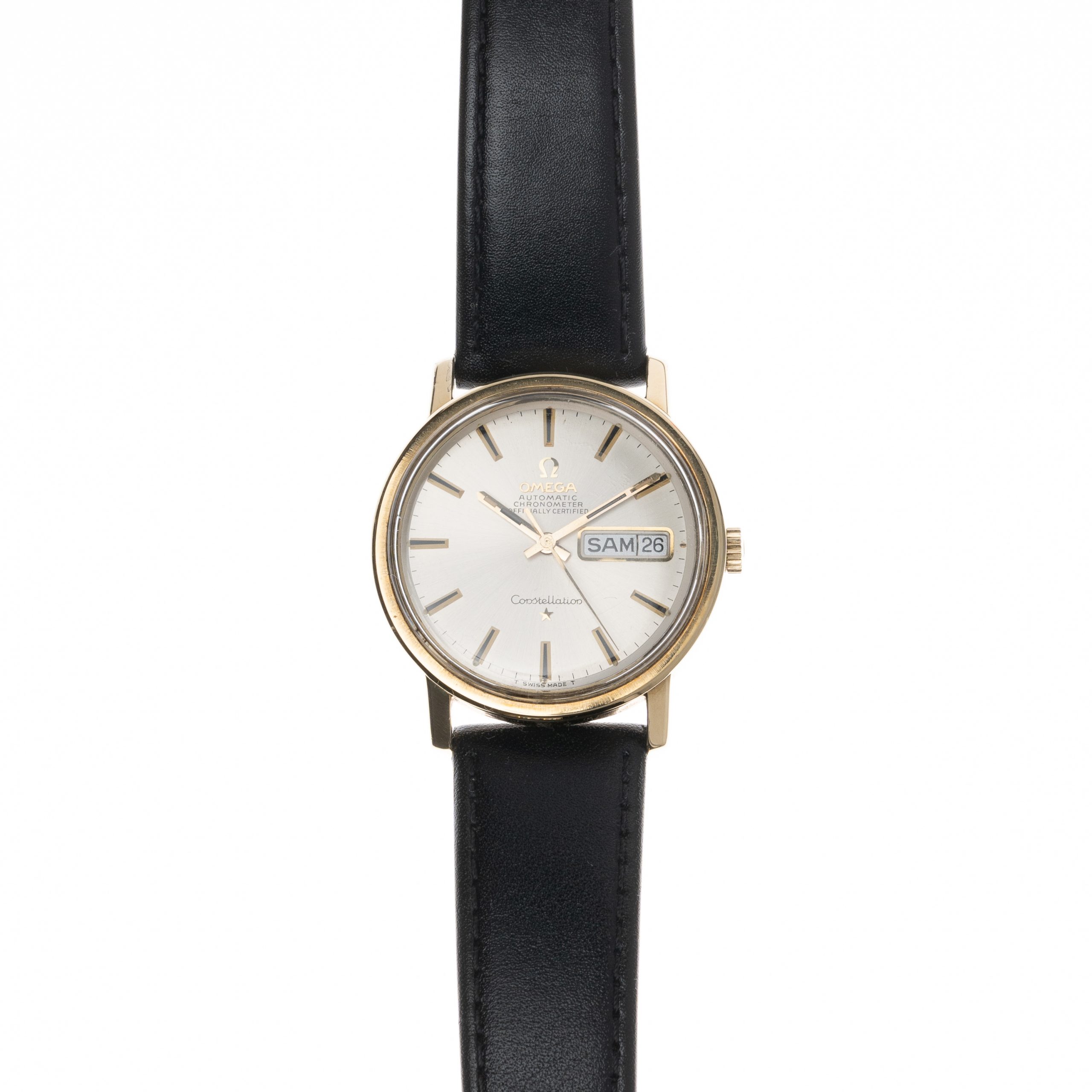 vintage omega constellation 168.016 dag-datum horloge uit 1968