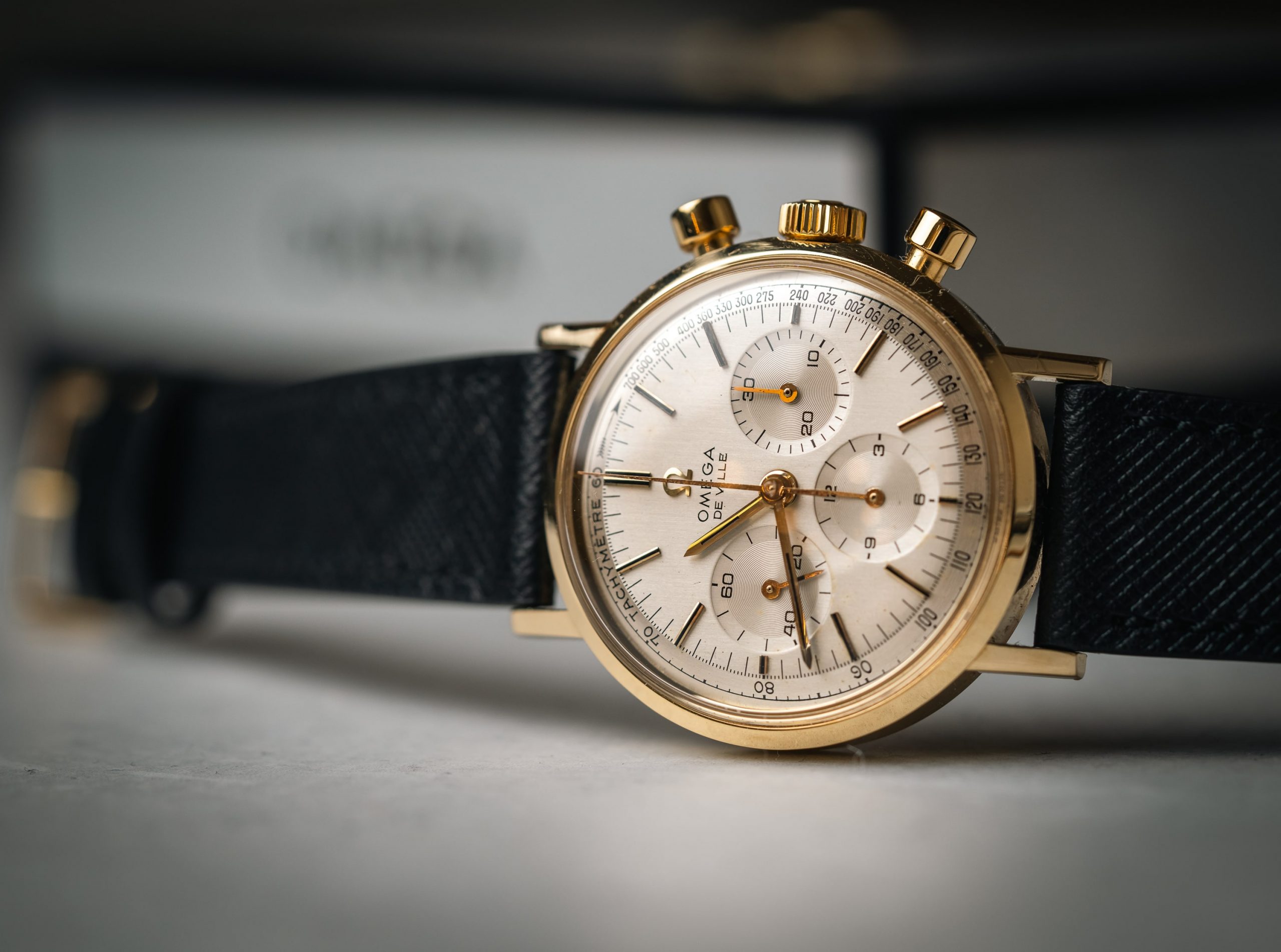 vintage omega seamaster chronograph 18k caliber 321 watch dial