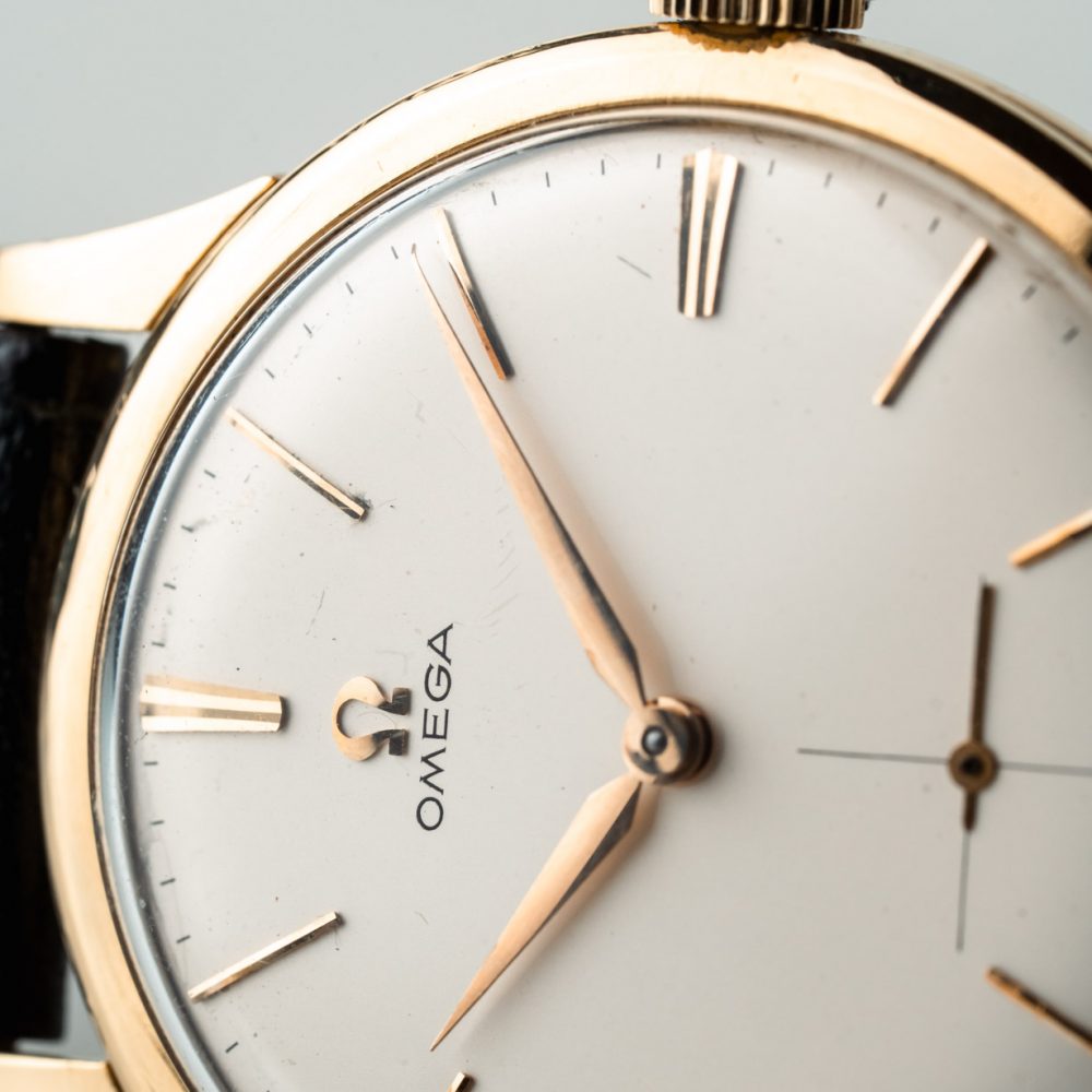 Vintage Omega dresswatch Sub-seconds 18k gold 14707 from 1960 - Vintage ...