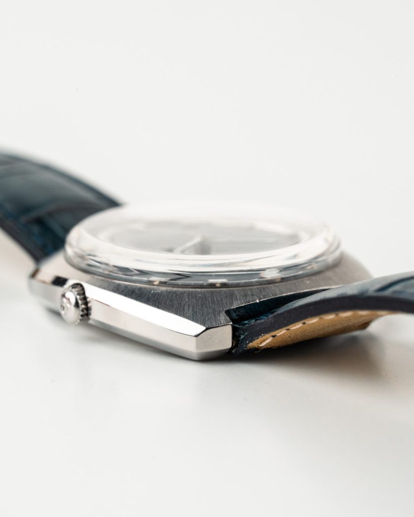 1969 Omega Automatic De Ville Day/Date with Matte Blue Dial in Stainless Steel Model 166.053 main image 0