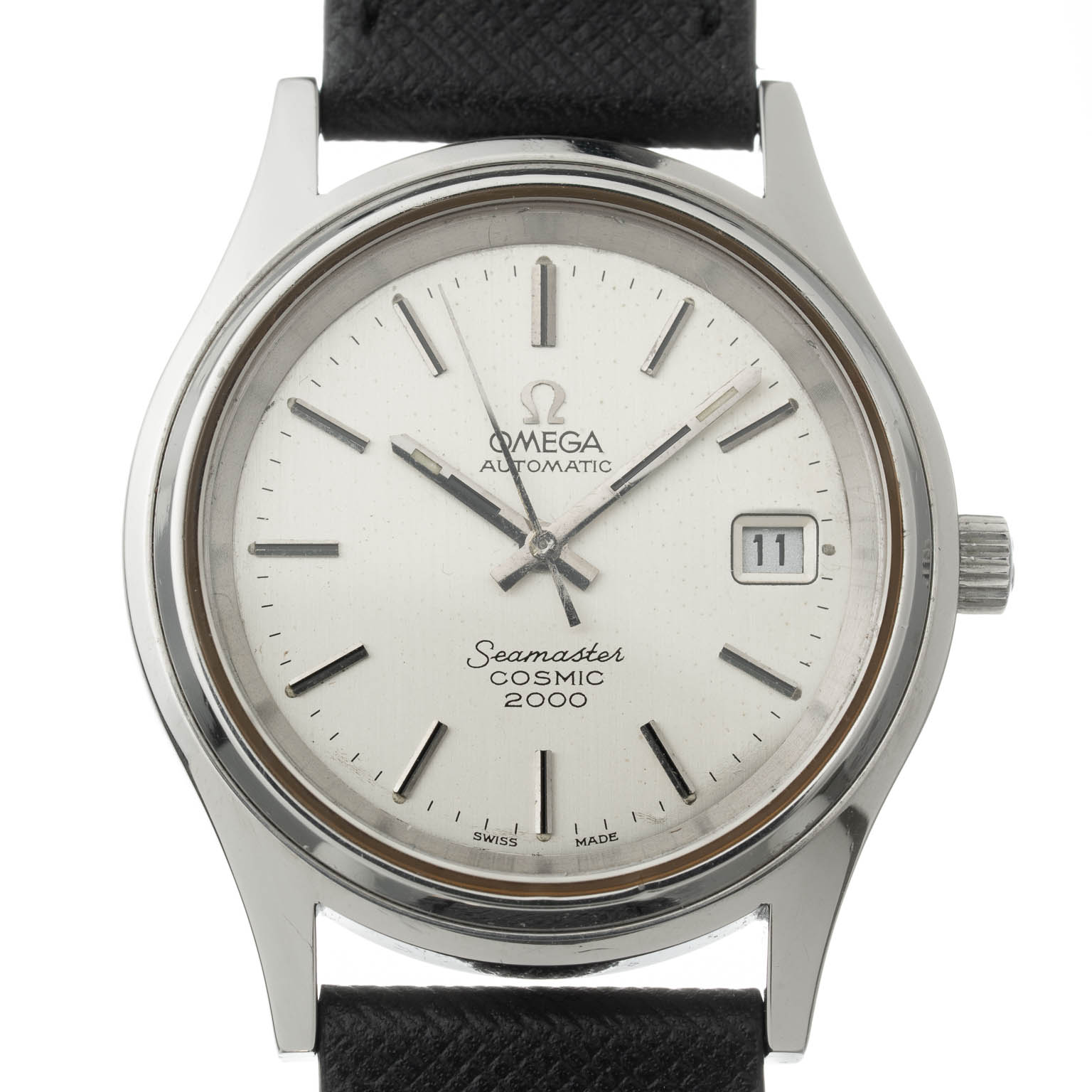 Vintage Omega Seamaster Cosmic 2000 with white dial 166.129 from 1970s