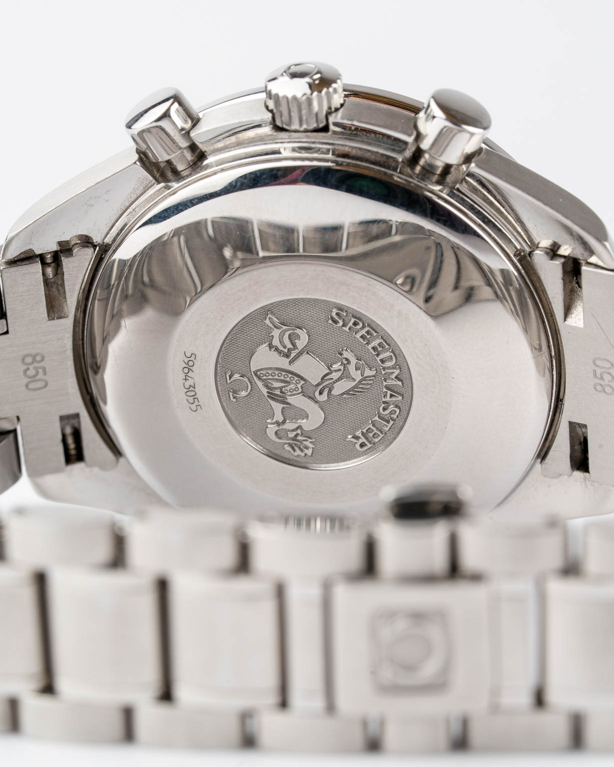 Vintage Omega Speedmaster Reduced Date black dial 3513.50 from 1998 watch caseback