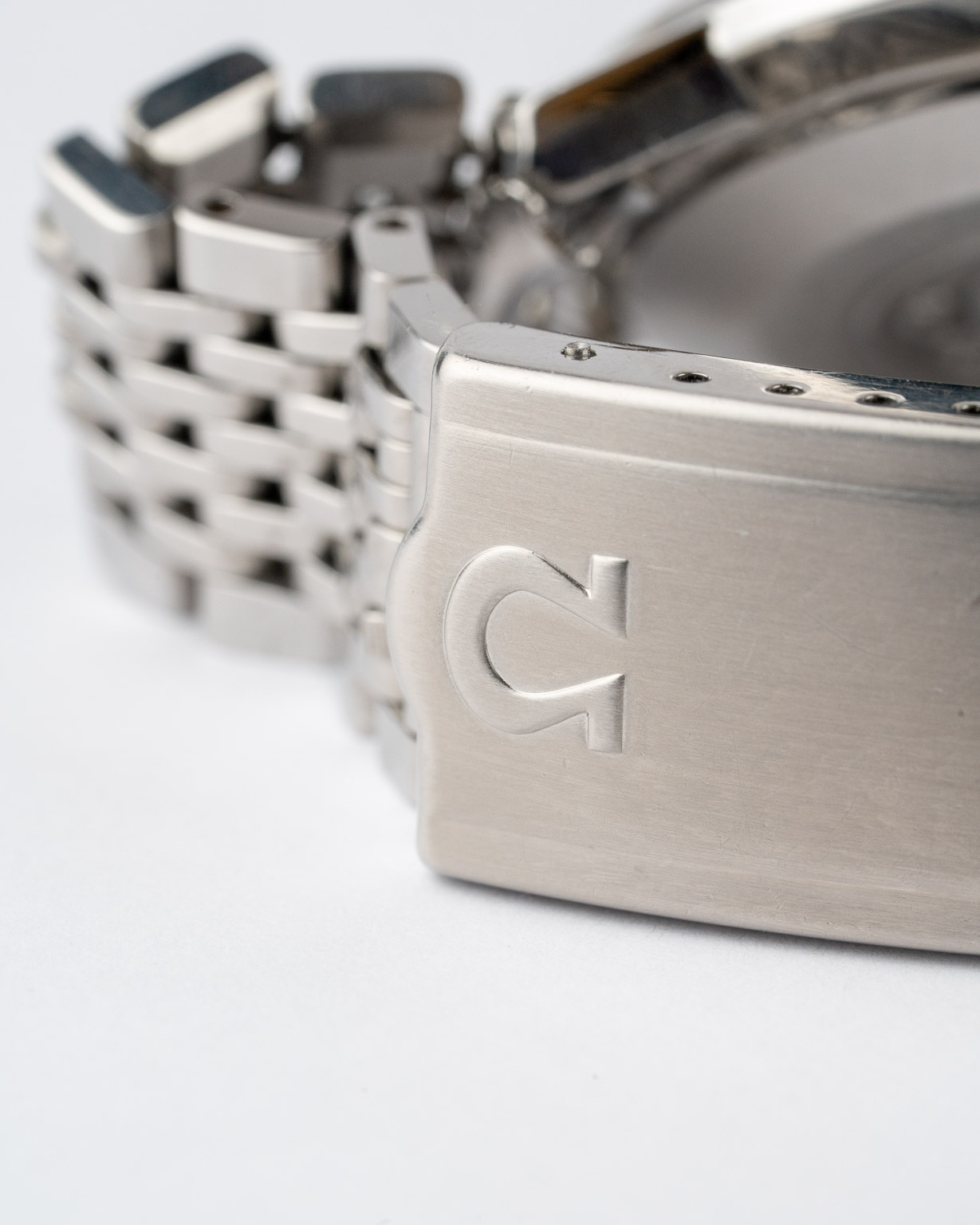 Vintage Omega Seamaster De Ville white dial stainless steel case with BoR Bracelet reference 166.020 from 1963 watch bracelet