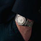 Vintage Omega Seamaster in stainless steel with Beads of Rice bracelet 166.009 from 1963 watch wristshot