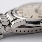 Vintage Omega Seamaster in stainless steel with Beads of Rice bracelet 166.009 from 1963 watch lug and crown