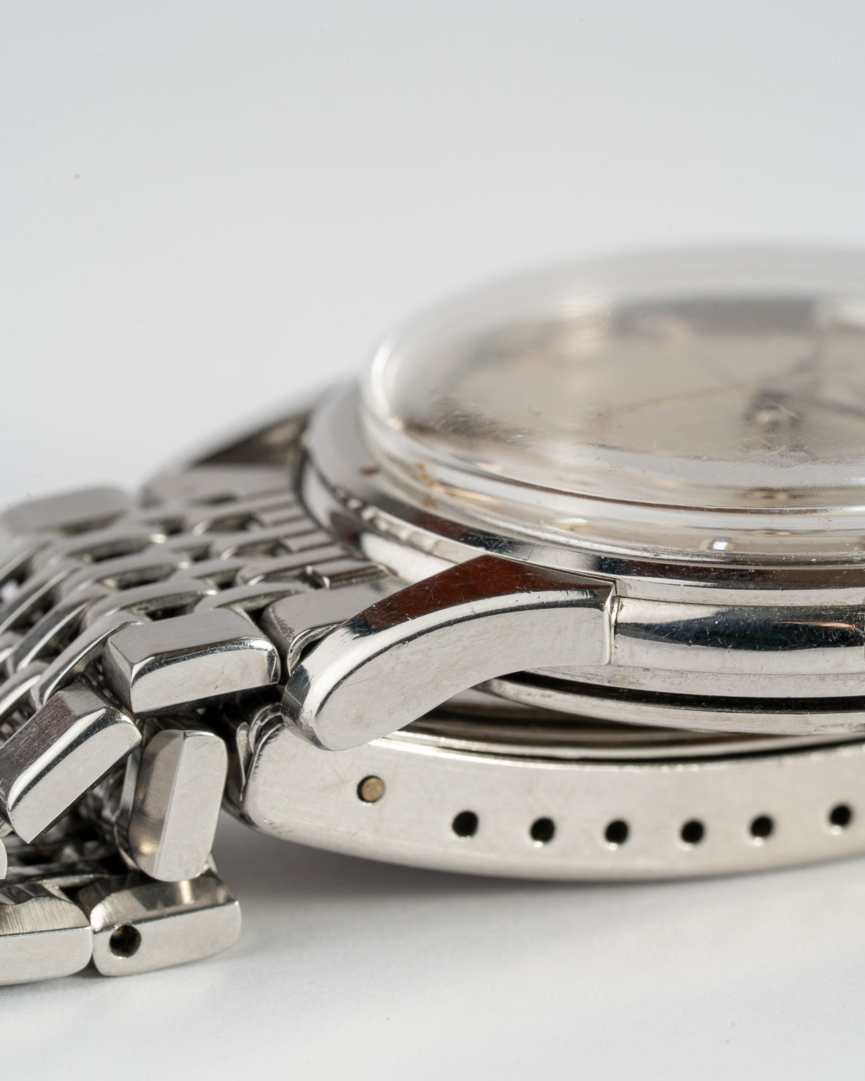 Vintage Omega Constellation Pie Pan 14381 with BOR bracelet from 1959 lug 3