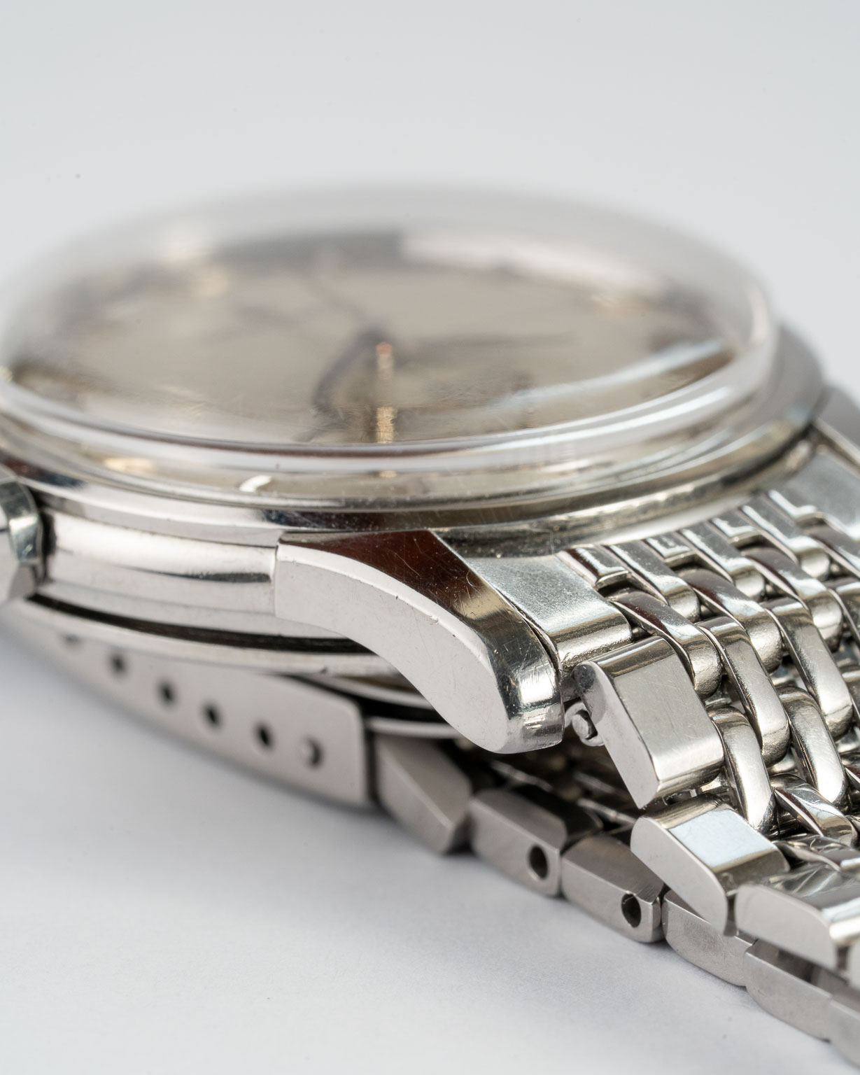 Vintage Omega Constellation Pie Pan 14381 with BOR bracelet from 1959 lug 4