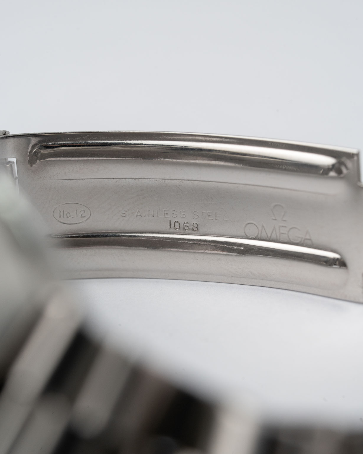 Vintage Omega Speedmaster Automatic Mark IV with Black dial 176.009 from 1973 inside clasp