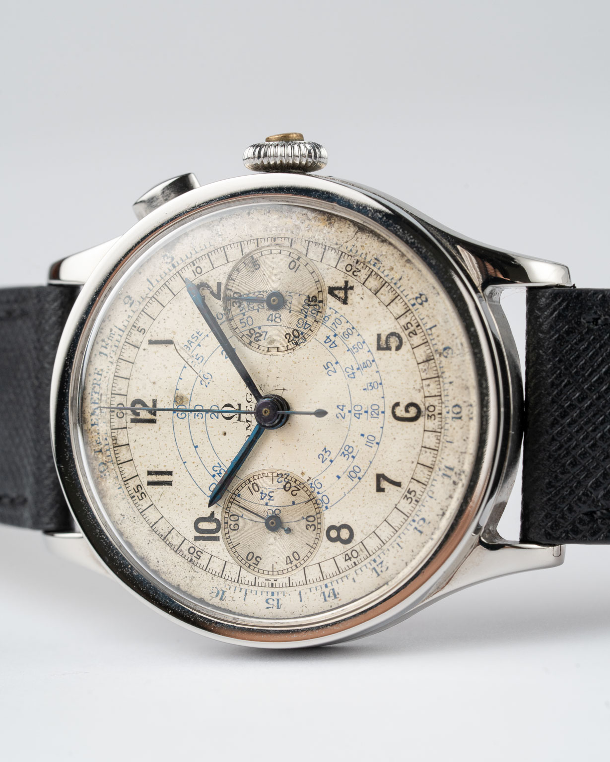 Vintage Omega 33.3 Monopusher Chronograph CK987 von 1937 mit 