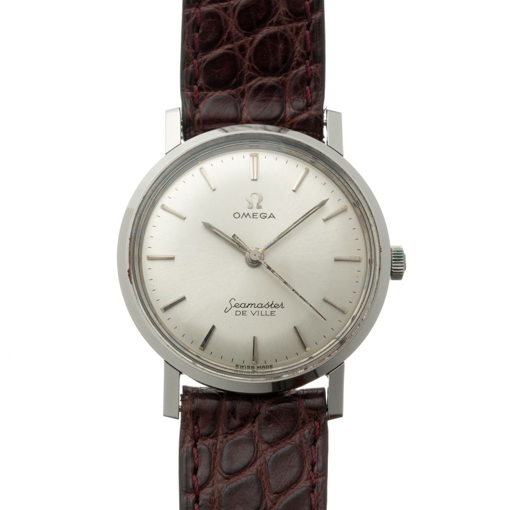 1978 Omega classic manual Wind Date Dress Watch Model 136.0104 in Stainless Steel