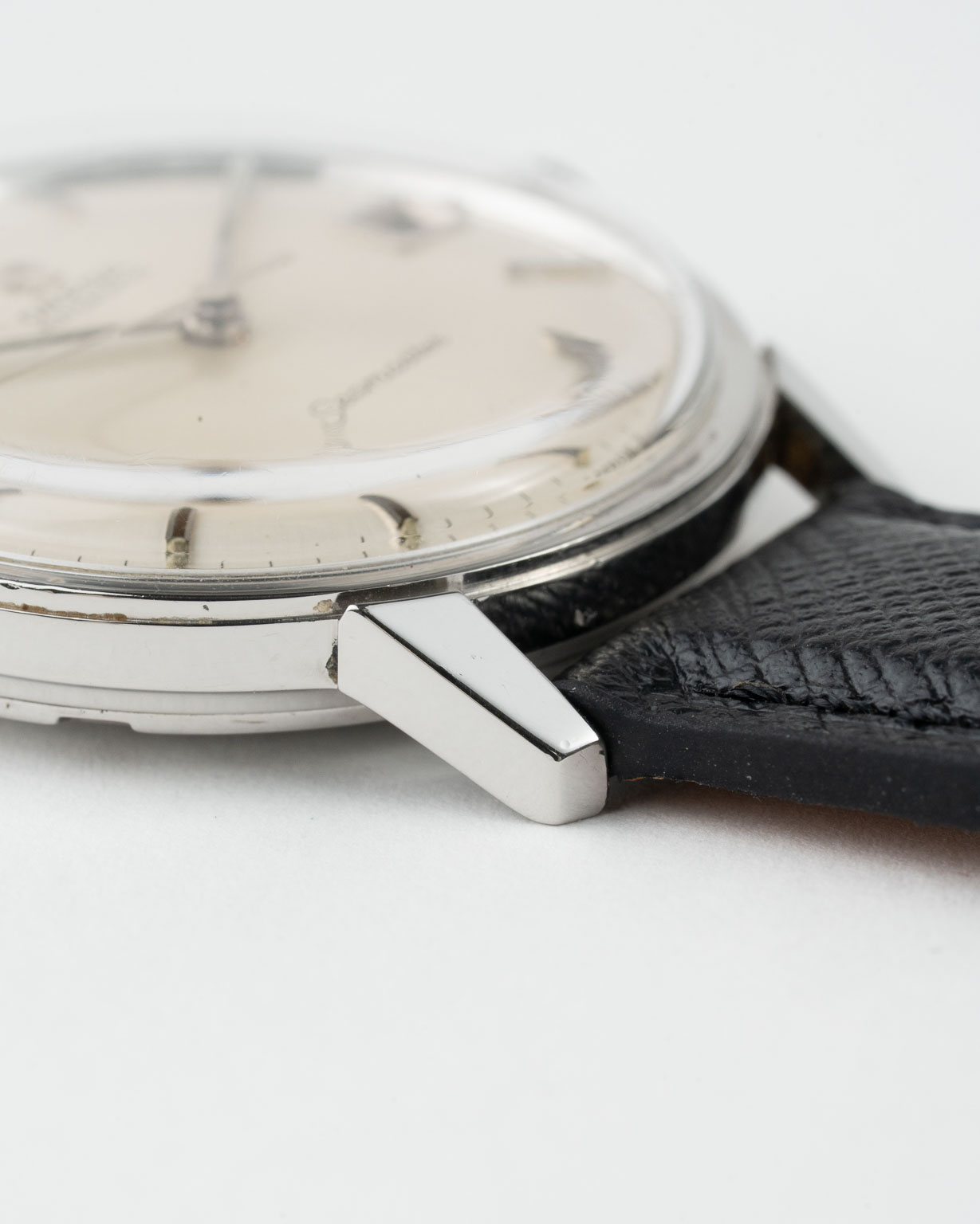 Vintage Omega seamaster 166.002 steel white dial product lug 2