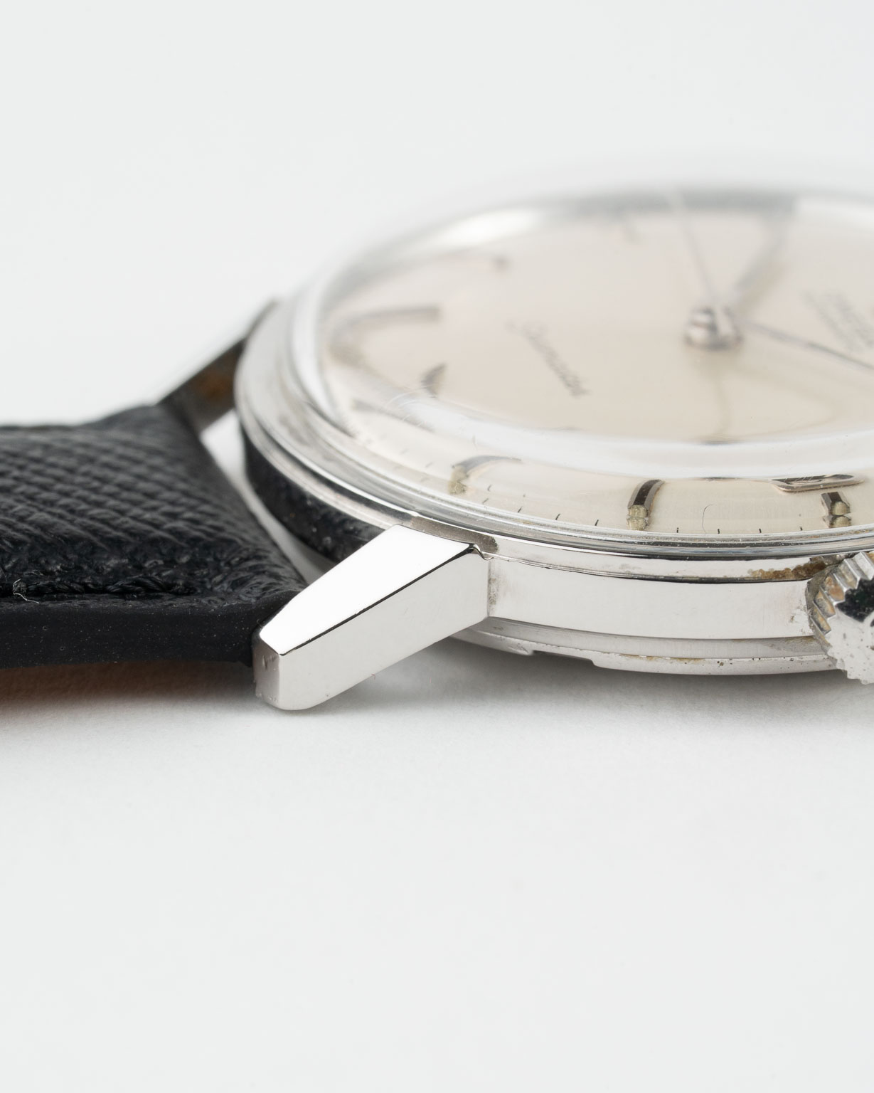 Vintage Omega seamaster 166.002 steel white dial product lug 3