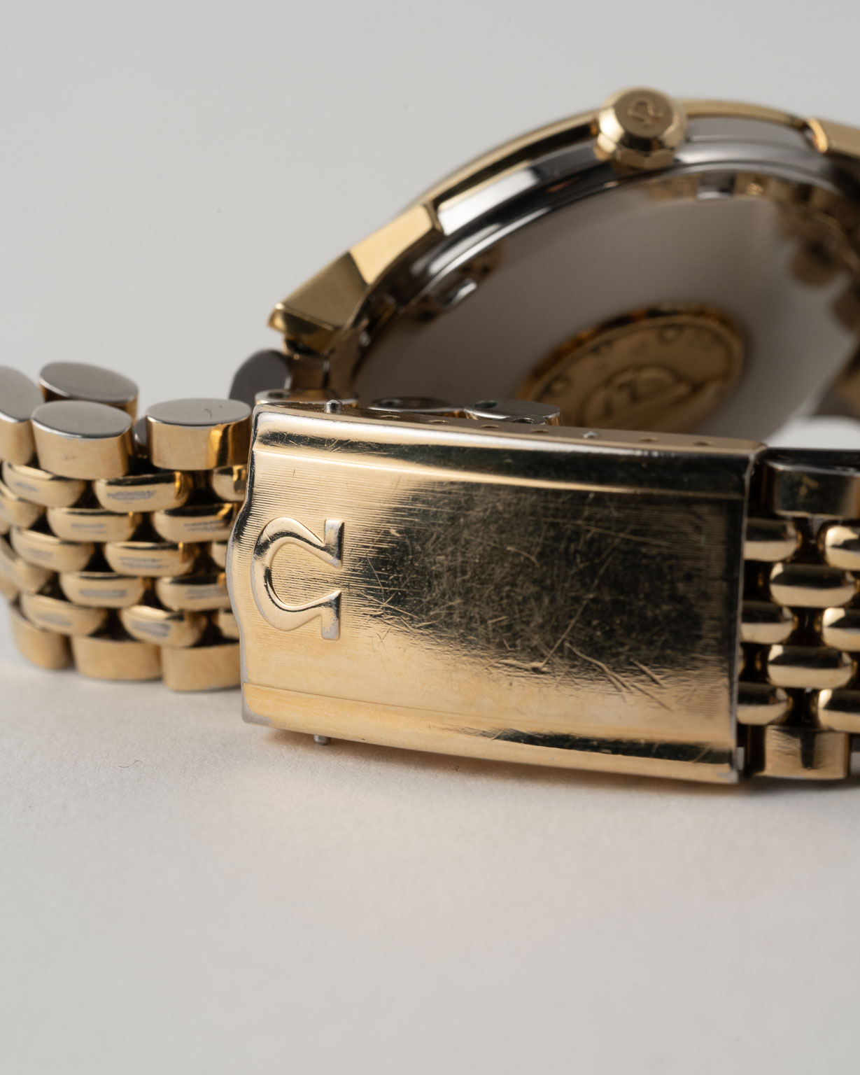 Vintage Omega Constellation Pie Pan BOR bracelet reference 168.005 from 1967 clasp