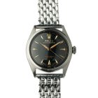 Rolex 6084 Semi Bubbleback, zwarte vergulde wijzerplaat uit 1952