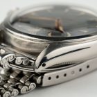 Rolex 6084 Semi Bubbleback, zwarte vergulde wijzerplaat uit 1952