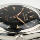 Rolex 6084 Semi Bubbleback, zwarte vergulde wijzerplaat uit 1952