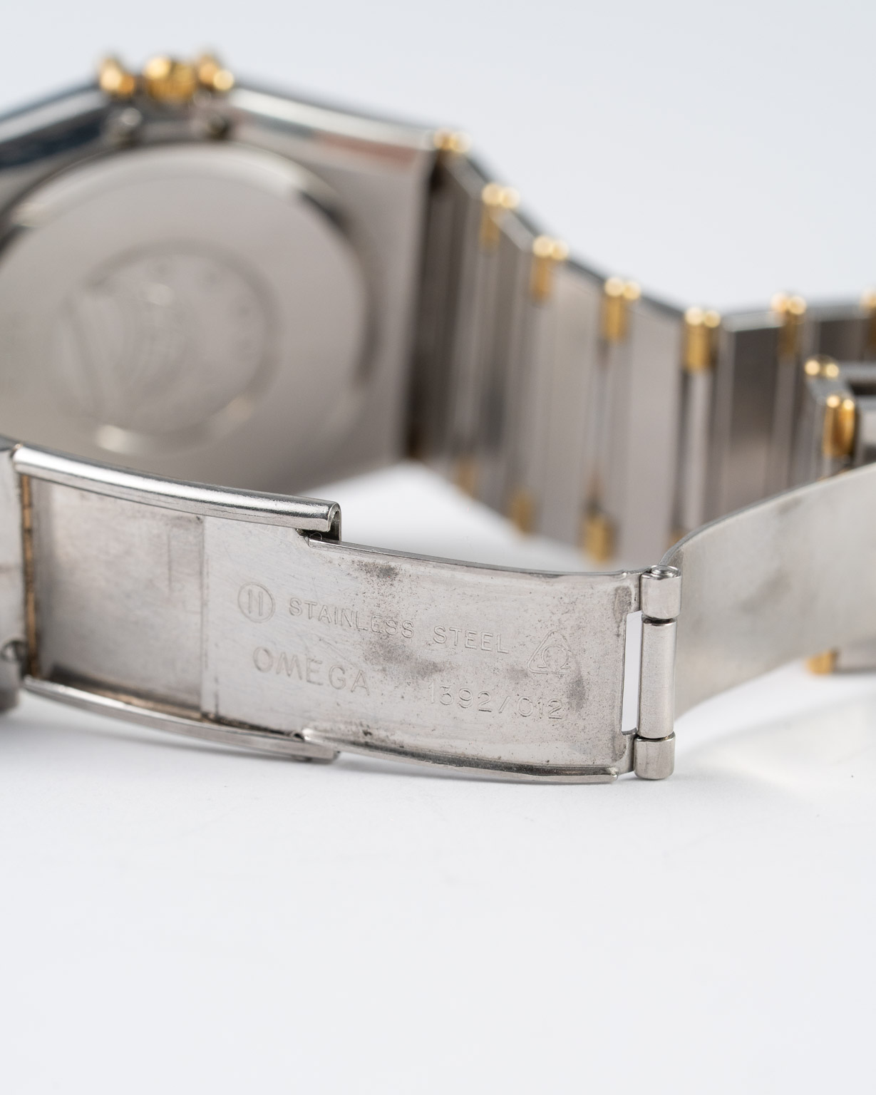 Omega Constellation 198.0136 Manhattan from 1984 clasp detail