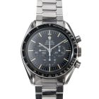 Omega Speedmaster 145.022-68 with flat link bracelet from 1969 full flat view