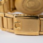 Omega Constellation 2852 18K gold, on gold flatlink, full set from 1959 clasp logo detail