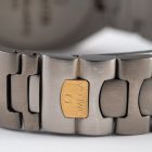 Omega Seamaster Polaris Titanium Quartz 396.1021 full set from 1987 logo detail