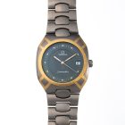 Omega Seamaster Polaris Titanium Quartz 396.1021 full set from 1987 full flat view