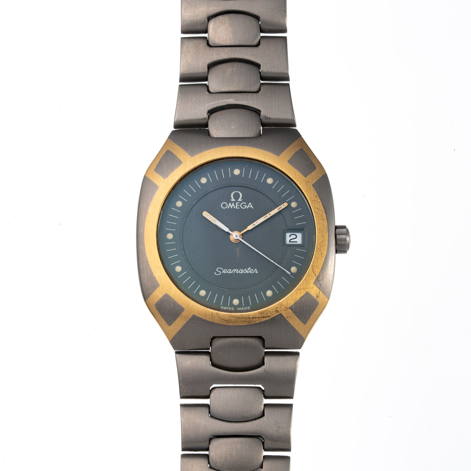 org-42019710d4344e2f877b1bbffa1d69d32F919bdf3e9d38416c901852027bff1226-20260902_vintage_masters_drop_september_web-037.jpg Omega Seamaster Polaris Titanium Quartz 396.1021 full set from 1987 full flat view