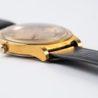 Omega Genève 136.0102 gold plated, full set from 1975 crown side top lug