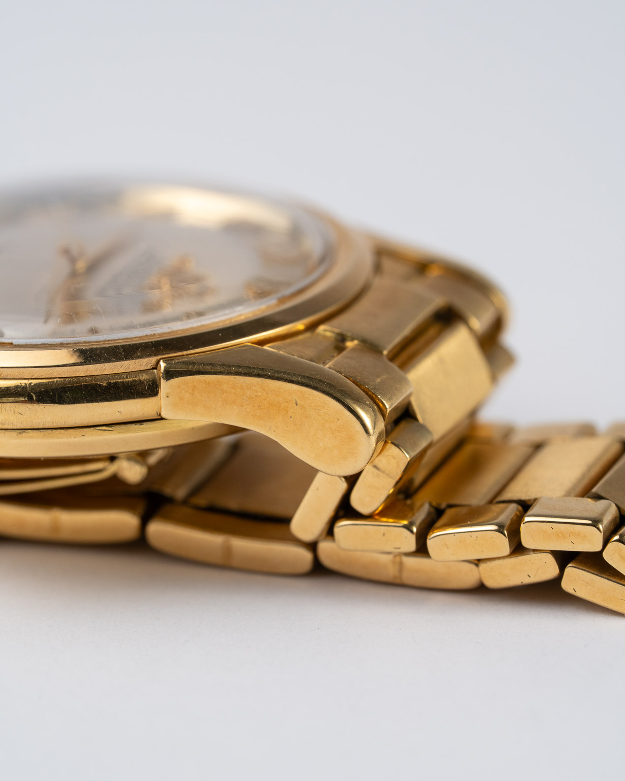 Omega Constellation 2852 18K gold, on gold flatlink, full set from 1959 top lug