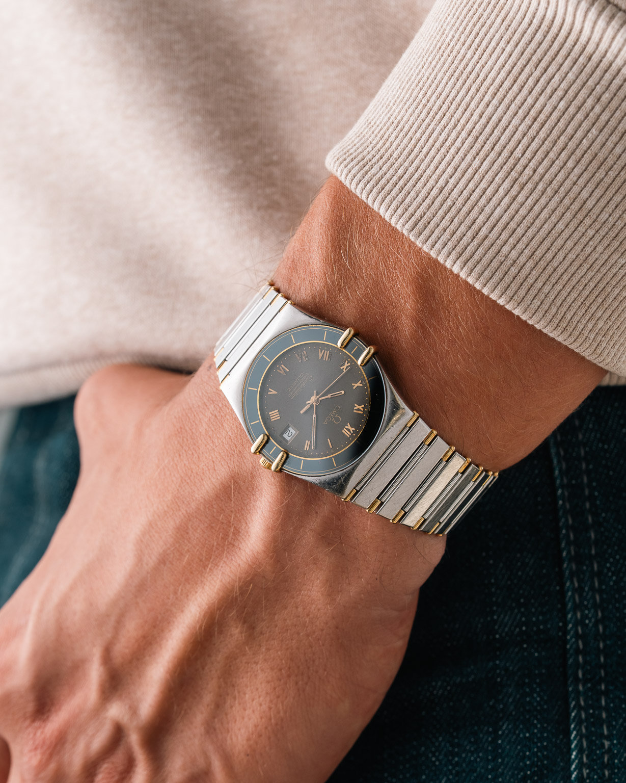 Omega Constellation 198.0136 Manhattan from 1984 wrist shot